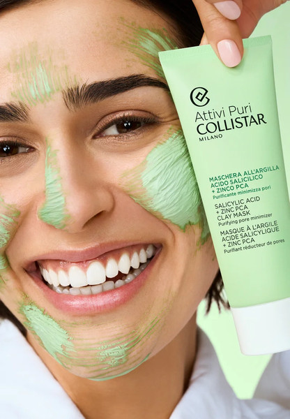 Изображение товара Маска для лица кремовая Collistar Attivi Puri/Salycilic Acid + Zinc PCA Clay Mask (75мл)