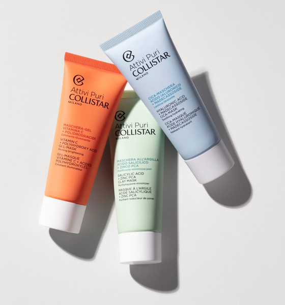 Изображение товара Маска для лица кремовая Collistar Attivi Puri/Salycilic Acid + Zinc PCA Clay Mask (75мл)