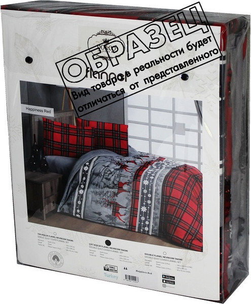 Изображение товара Комплект постельного белья DO&CO Flannel Winter / 11991 (серый)