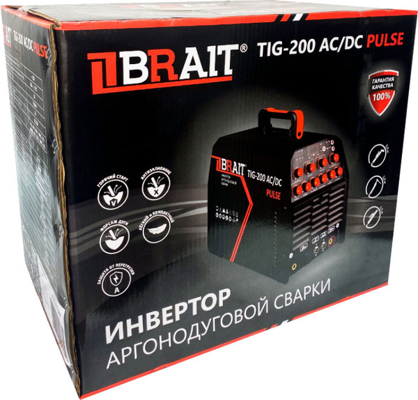 Изображение товара Инвертор сварочный Brait TIG-200 AC/DC PULSE