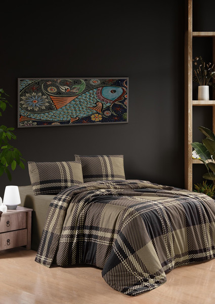 Изображение товара Комплект постельного белья DO&CO Flannel Veldor / 12275 (коричневый)