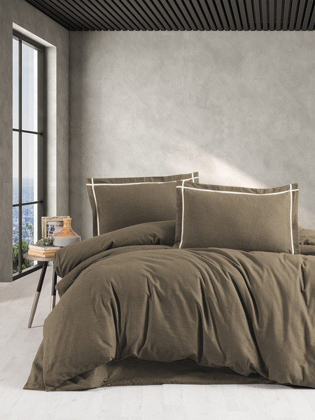 Изображение товара Комплект постельного белья DO&CO Flannel Soprano / 12276 (коричневый)