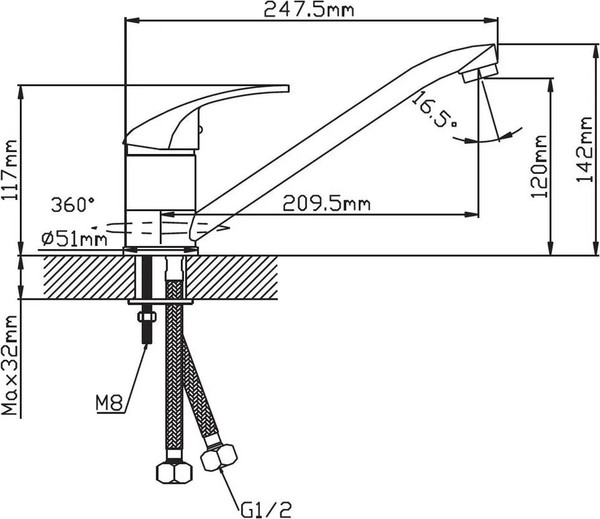 Изображение товара Смеситель Cronwil СД040-42