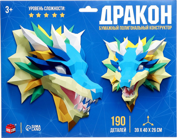 Изображение товара Конструктор Unicon Дракон / 9642139 (190эл)