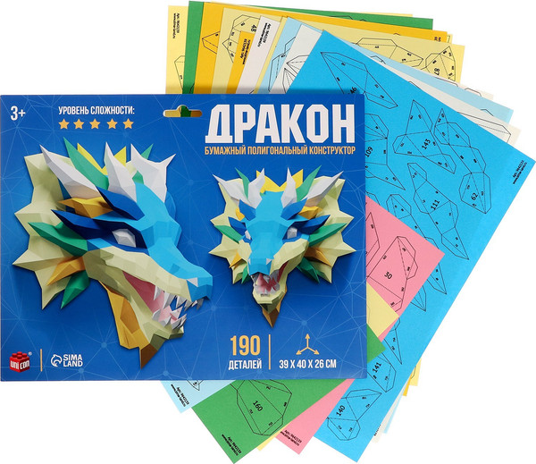 Изображение товара Конструктор Unicon Дракон / 9642139 (190эл)