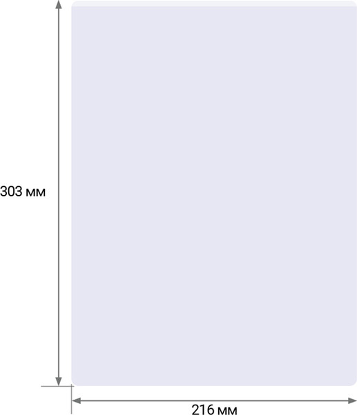 Изображение товара Пленка для ламинирования OfficeSpace А4 216x303мм 80мкм / LF8764 (100л, матовый)