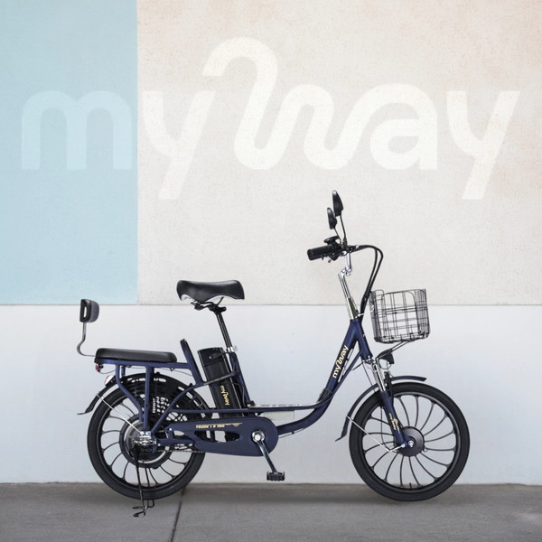 Изображение товара Электровелосипед MyWay Truck 1.0 350 20 (15, синий)