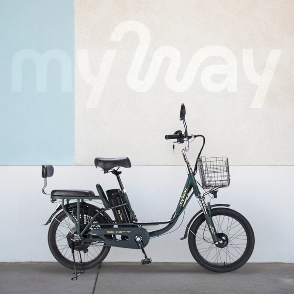 Изображение товара Электровелосипед MyWay Truck 1.0 500 20 (15, темно-зеленый)