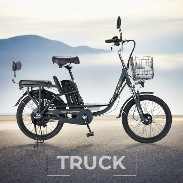 Изображение товара Электровелосипед MyWay Truck 1.0 500 20 (15, темно-зеленый)