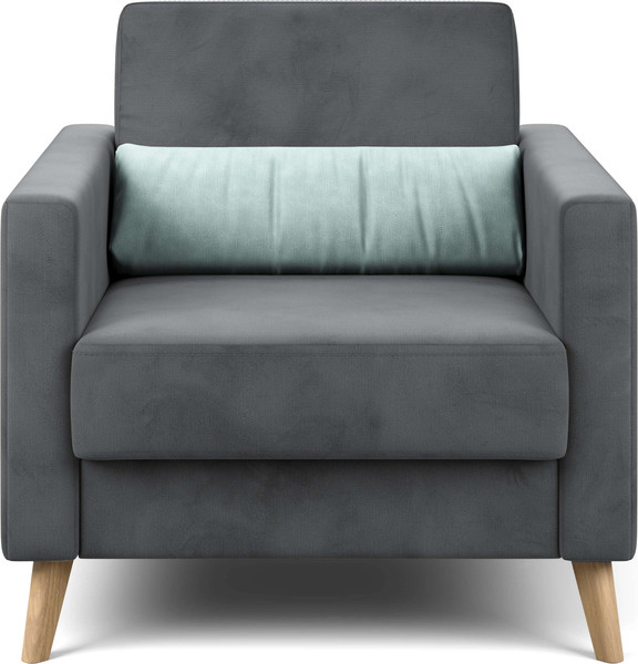 Изображение товара Кресло мягкое Мебельград Норд Стандарт (альба темно-серый/альба бежевый)