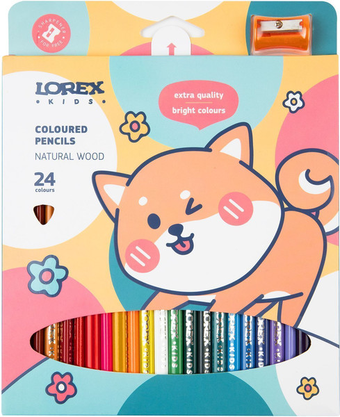 Изображение товара Набор цветных карандашей Lorex Kids / LXKCPW-24 (24цв)
