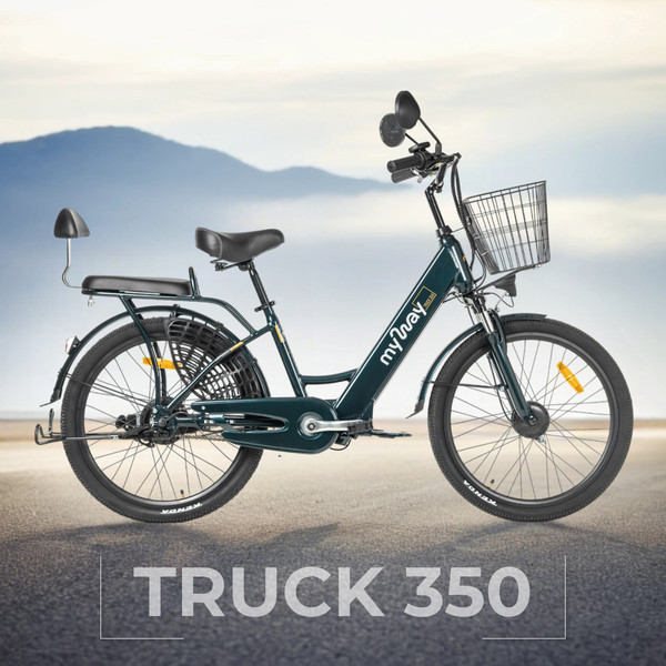 Изображение товара Электровелосипед MyWay Truck 350 24 (15, темно-зеленый)