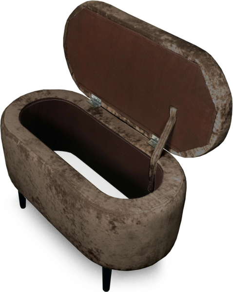 Изображение товара Банкетка Мебельград Олаф Стандарт с нишей (тиффани коричневый)