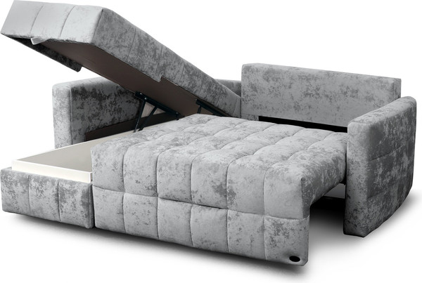 Изображение товара Диван угловой Мебельград Бремен Стандарт (тиффани серый)