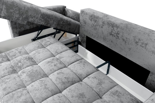 Изображение товара Диван угловой Мебельград Бремен Стандарт (тиффани серый)