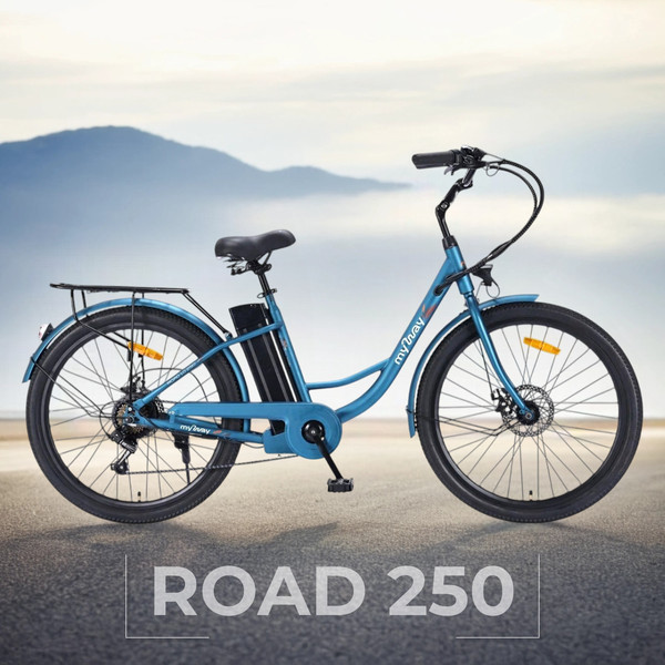 Изображение товара Электровелосипед MyWay Road 1.0 250 26 (17, морская волна)