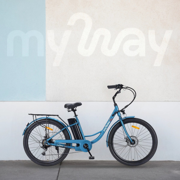 Изображение товара Электровелосипед MyWay Road 1.0 250 26 (17, морская волна)