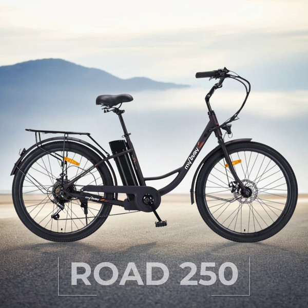 Изображение товара Электровелосипед MyWay Road 1.0 250 26 (17, черный антрацит)