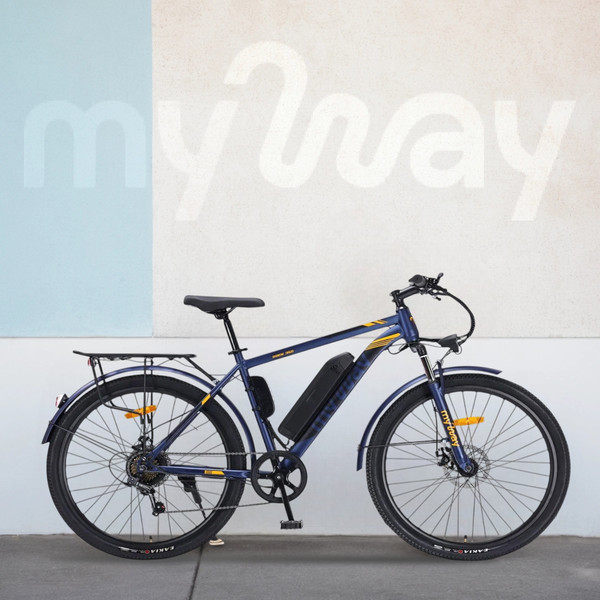 Изображение товара Электровелосипед MyWay Rock 350 27.5 (19, синий)