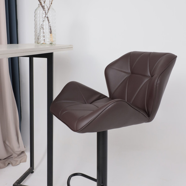 Изображение товара Стул барный AksHome Berlin GB (Pegasso шоколад экокожа/черный)