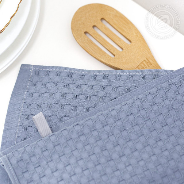 Изображение товара Полотенце АртПостель Вафельное Эмилия Клетка (40x70, серый)