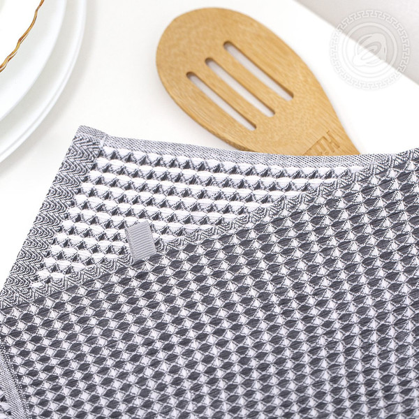 Изображение товара Полотенце АртПостель Вафельное Ривьера Геометрия (40x70, серый)