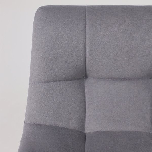 Изображение товара Стул барный AksHome Рой GB (Velutto 32 серый велюр/черный)