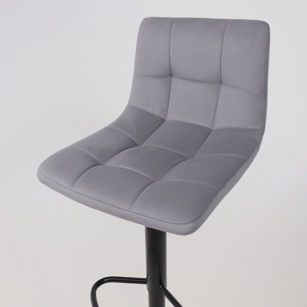 Изображение товара Стул барный AksHome Рой GB (Velutto 32 серый велюр/черный)