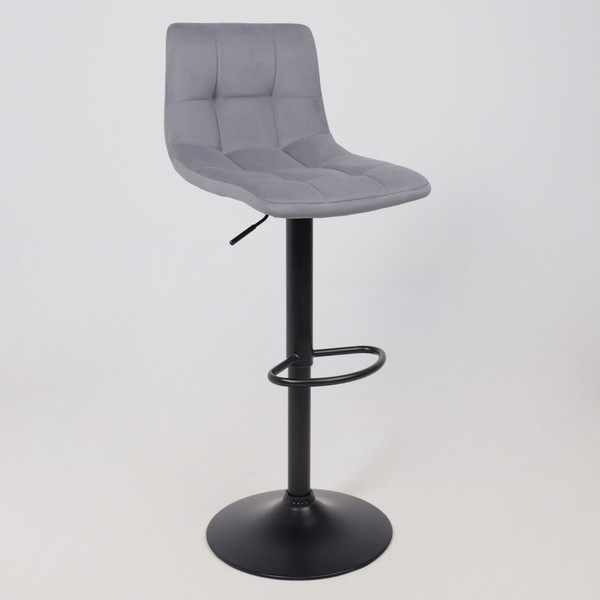 Изображение товара Стул барный AksHome Рой GB (Velutto 32 серый велюр/черный)