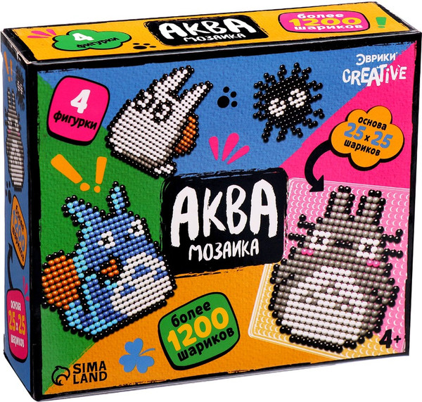 Изображение товара Развивающая игра Эврики Аквамозаика. Тоторо / 10417636