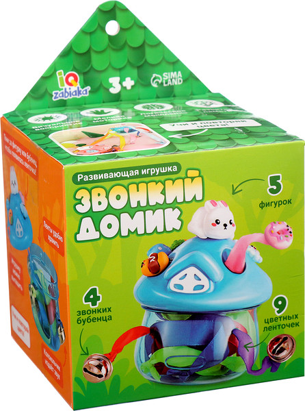Изображение товара Развивающий игровой набор Zabiaka IQ Звонкий домик / 10348985