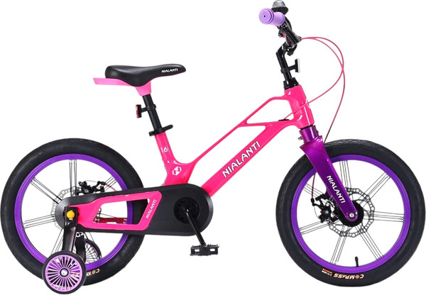 Изображение товара Детский велосипед Nialanti Magic 16 MD 2025 (розовый, с комплектом защиты)