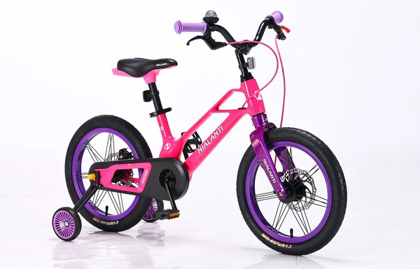 Изображение товара Детский велосипед Nialanti Magic 16 MD 2025 (розовый, с комплектом защиты)