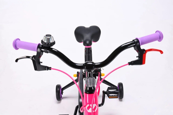 Изображение товара Детский велосипед Nialanti Magic 16 MD 2025 (розовый, с комплектом защиты, разобранный, в коробке)