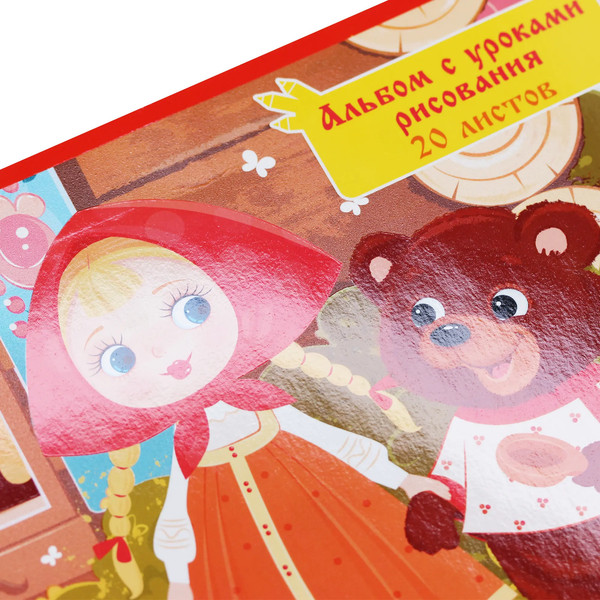 Изображение товара Альбом для рисования Paper Art Kids Маша и медведь / А2Л202394