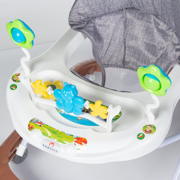 Изображение товара Ходунки Babyhit Jolly Ride / BW110 (коричневый/серый)