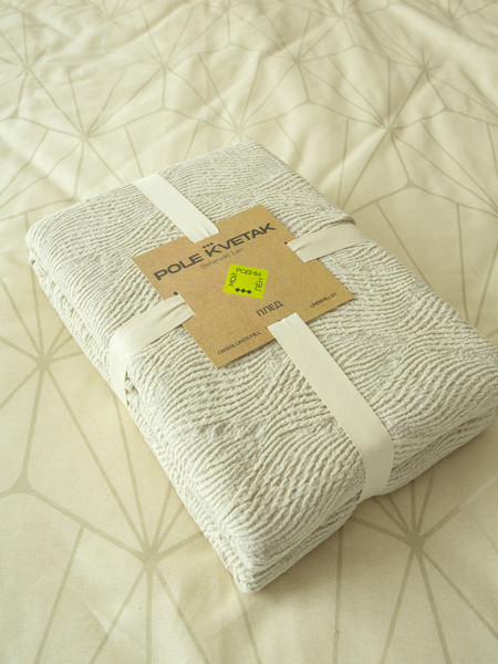 Изображение товара Плед Pole Kvetak (Беларускі лён) 195х220 23С111-ШР/у/л.с.уп. (330 Амарант 778)