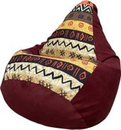 Изображение товара Бескаркасное кресло Flagman Груша Макси XXL Г2.4-138 (Африкус+Verona 743)