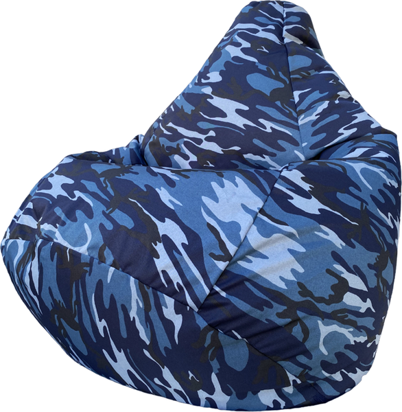 Изображение товара Бескаркасное кресло Flagman Груша Макси XXL Г2.7-54 (синий камуфляж-2)