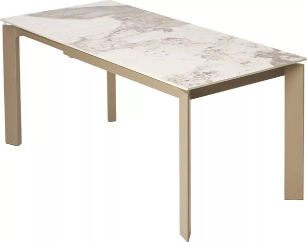 Изображение товара Обеденный стол M-City Corner 120 Gloss / 614M05846 (Luxury Pandora Solid Ceramic/Taupe)