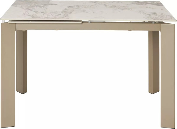 Изображение товара Обеденный стол M-City Corner 120 Gloss / 614M05846 (Luxury Pandora Solid Ceramic/Taupe)