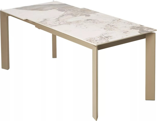 Изображение товара Обеденный стол M-City Corner 120 Gloss / 614M05846 (Luxury Pandora Solid Ceramic/Taupe)