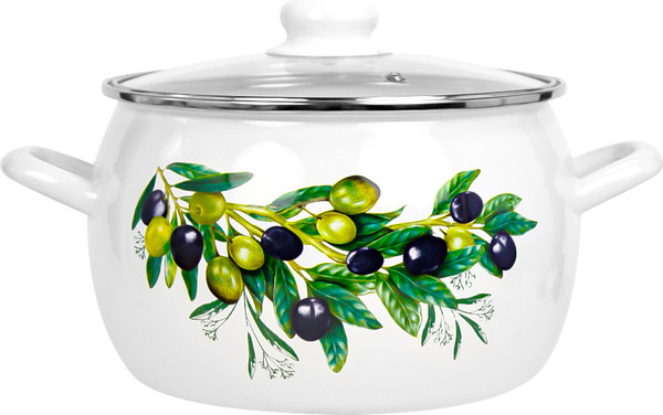 Изображение товара Кастрюля Лысьвенские эмали Оливковая ветвь С-4216 САП2/4