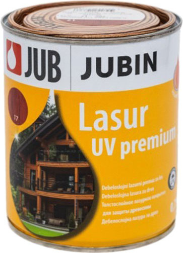 Изображение товара Лазурь для древесины Jub Lasur UV Premium №22 (750мл, эбеновый)