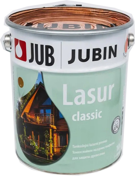 Изображение товара Лазурь для древесины Jub Lasur Classic №93 (10л, темный дуб)