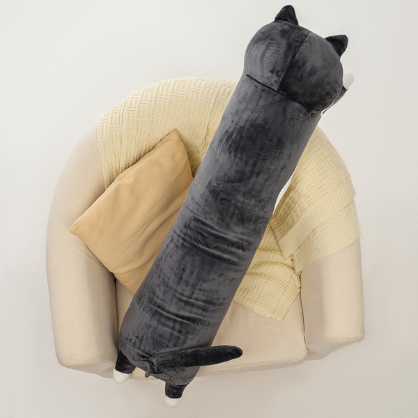 Изображение товара Подушка-игрушка Sima-Land Котик / 10627994 (черный)