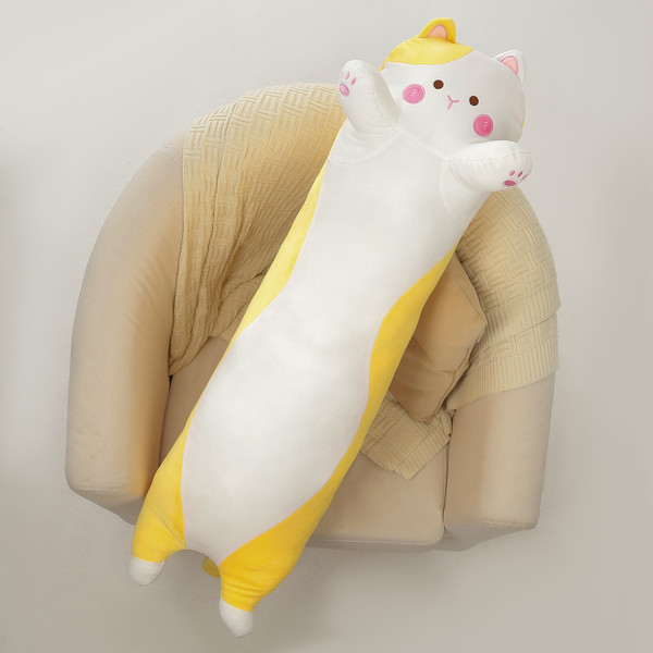 Изображение товара Подушка-игрушка Sima-Land Кот / 10627998 (желтый)