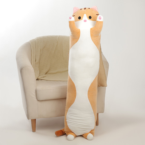 Изображение товара Подушка-игрушка Sima-Land Котик / 10627991 (рыжий)