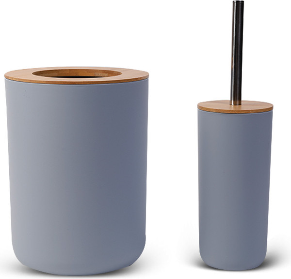 Изображение товара Набор аксессуаров для ванной и туалета Solmax&Home SM90522 (серый)