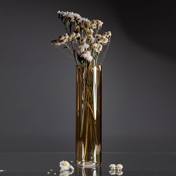 Изображение товара Ваза Элетех Тубо 5.5x20 / 4840900070 (янтарный)